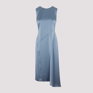 THEORY Satin Sleeveless Angled Seam Dress size 0